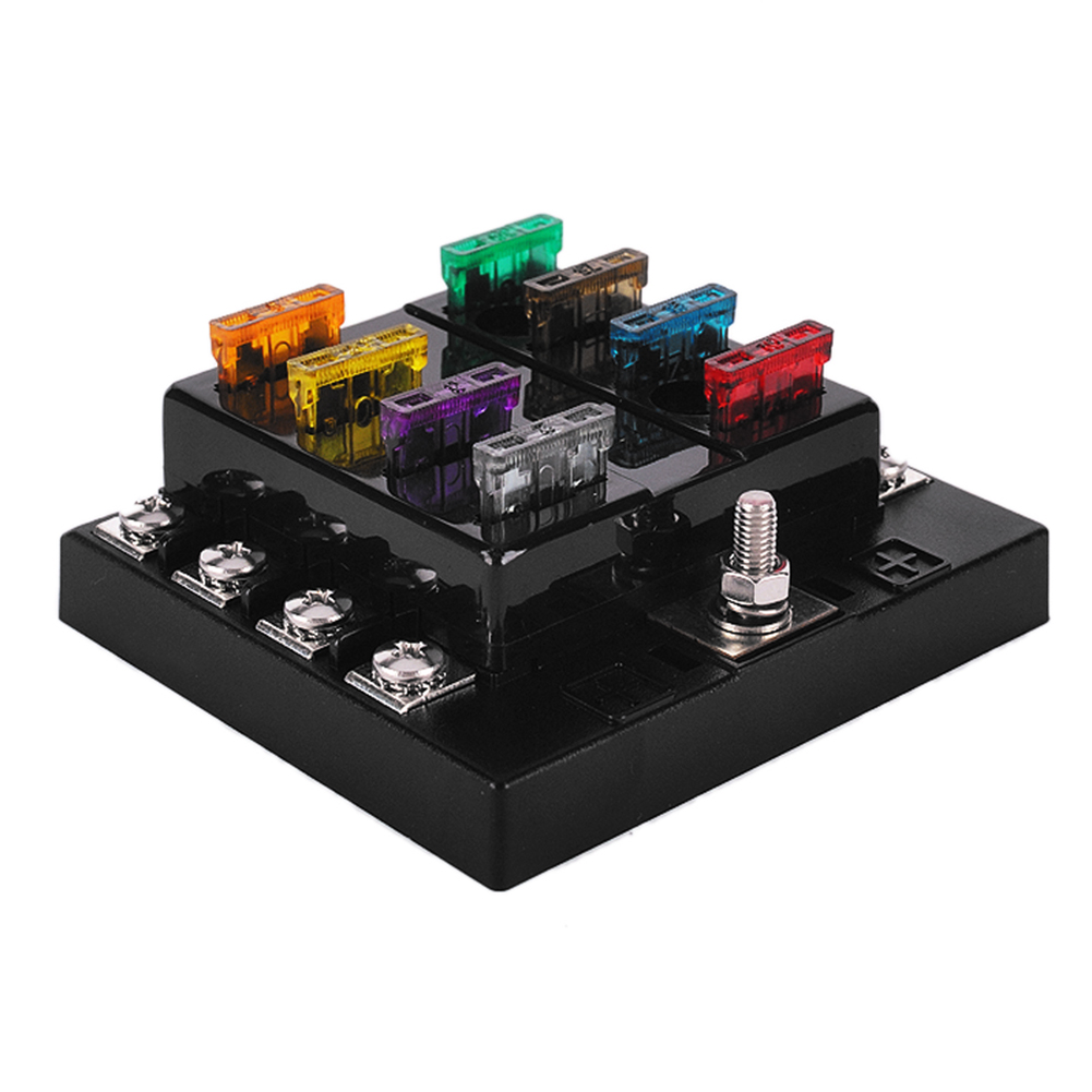 32V Fuse Box Holder LED Indicator Light 8 Way Blade Fuse Block for Auto Car, 501 Original
32V Fuse Box Holder LED Indicator Light 8 Way Blade Fuse Block for Auto Car, 501 Original