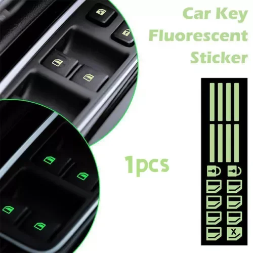 Dronehint Car Sticker Car Door Window Switch Luminous Sticker Night Safety Accessories 1x (For: Audi Sport) Parts