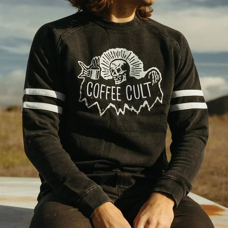 1970s Vintage Coffee Cult Crew Neck Sweatshir