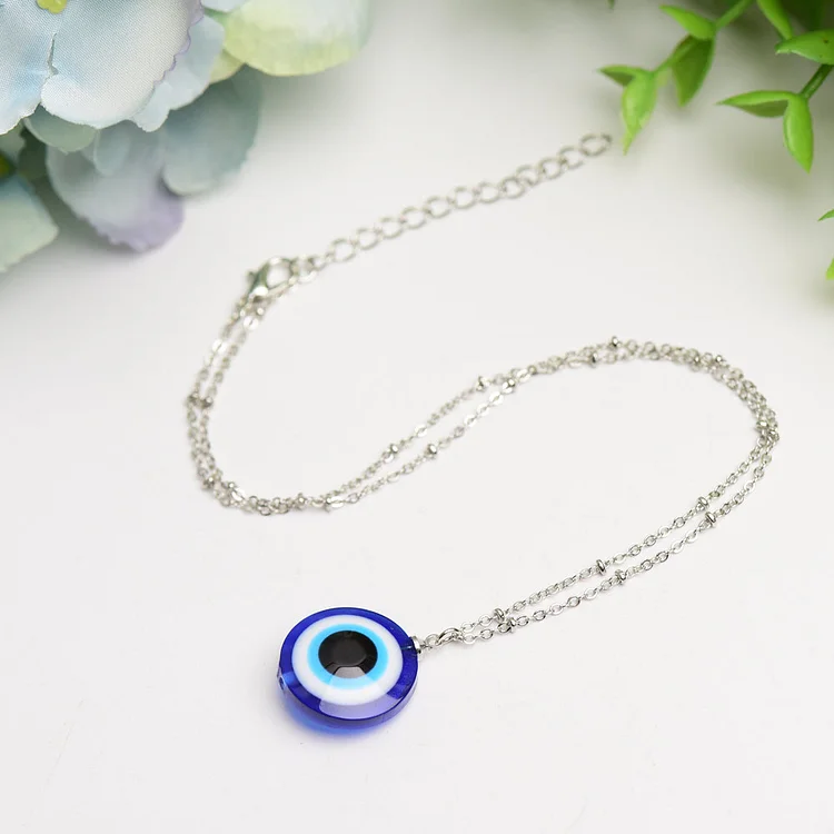 Evil's Eye Design Pendant Necklace