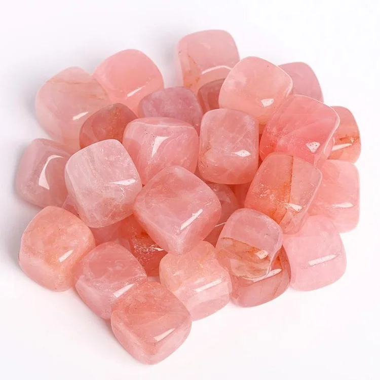 0.1kg Rose Quartz Crystal Cubes bulk tumbled stone
