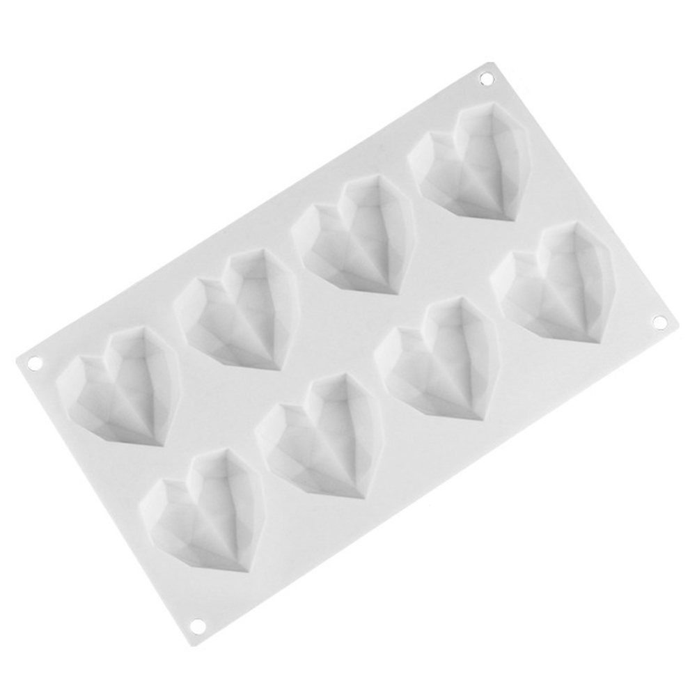 8-Cavity Silicone Mold 3D Diamond Heart Chocolate Soap Diy Baking Mould, 501 Original
8-Cavity Silicone Mold 3D Diamond Heart Chocolate Soap Diy Baking Mould, 501 Original