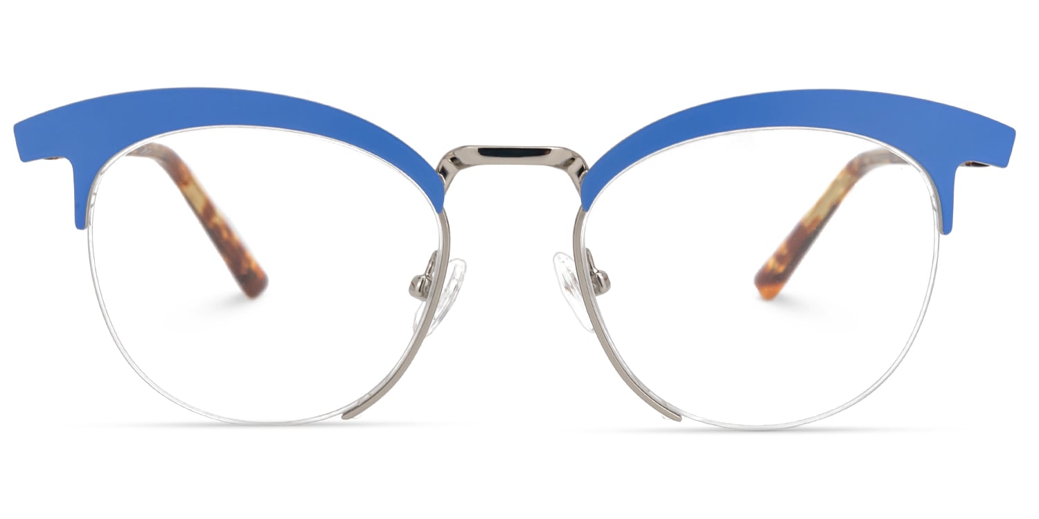 Lupita Browline Blue Eyeglasses 0703