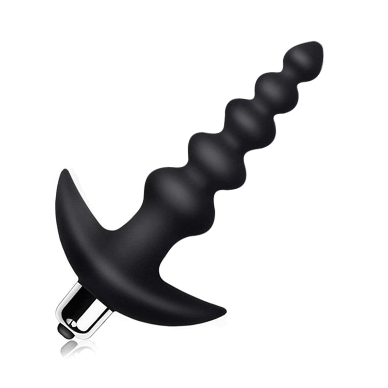 Vibrating Anal Beads Butt Plug - Rose Toy