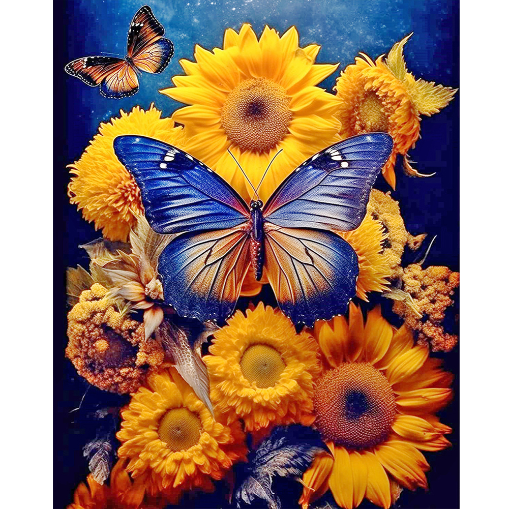 1set 40x50cm Diamond Painting Canvas With Acrylic Sunflower