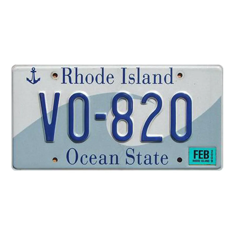 Rhode Island Ocean - Car License(6*12Inch)