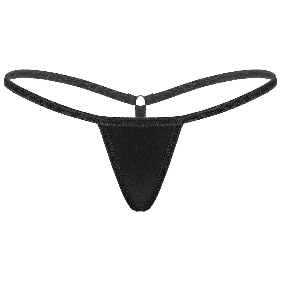 Billionm Womens Femme Erotic Micro Mini Lingerie Panties Low Rise Breakaway T Back G String