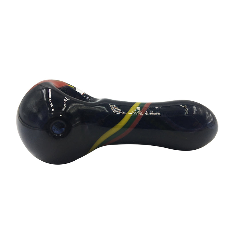 Classic Black Spoon Pipe Glass Hand Pipe