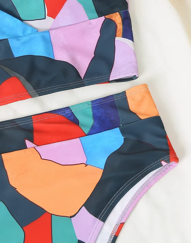 Geometric Printing Bikini Set