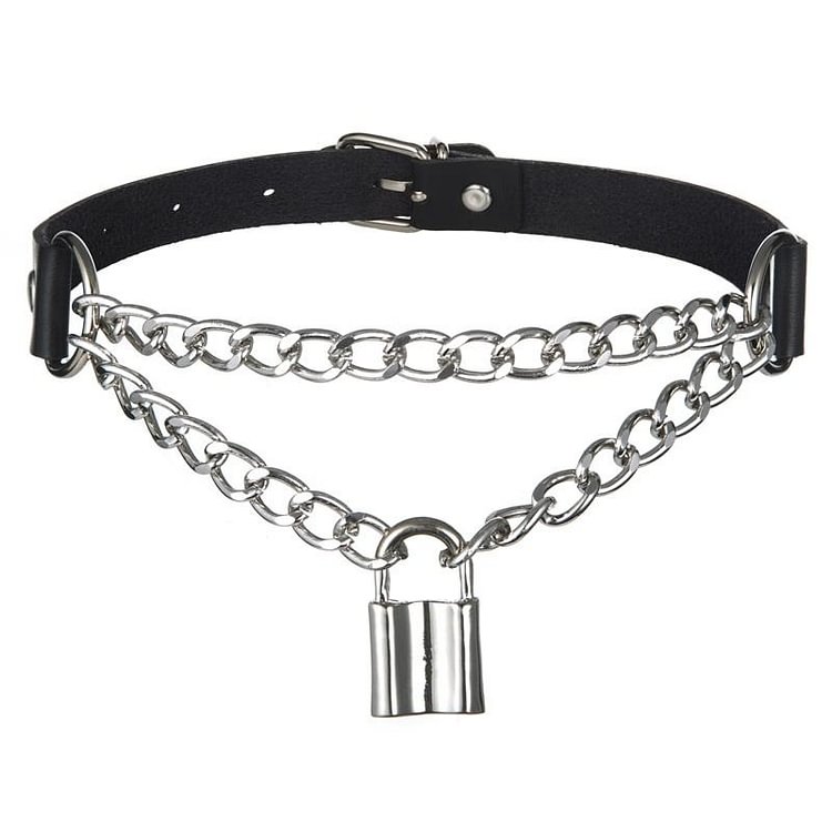 Gothic Harajuku Lock Me Up Choker