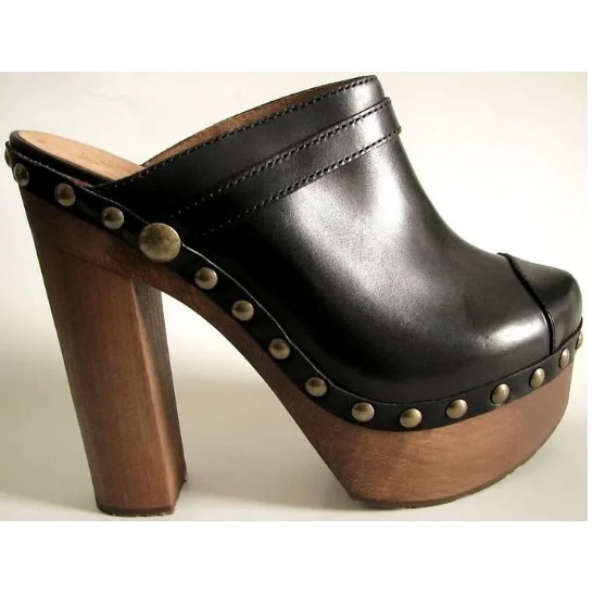 Black Clogs Vdcoo