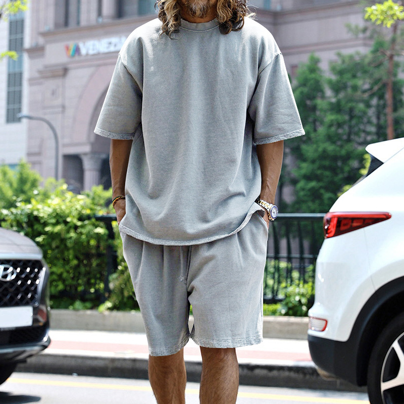 Men's 2-Piece Set Loose Oversize T-Shirt & Shorts | ARKGET