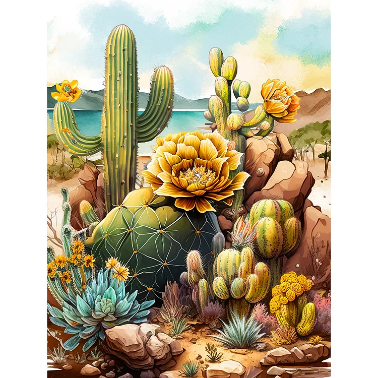 Boots Cactus - Full Round - Diamond Painting(30*40cm)