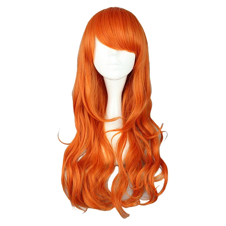 One Piece Nami Orange Wigs Cosplay Accessories Halloween Carnival Props