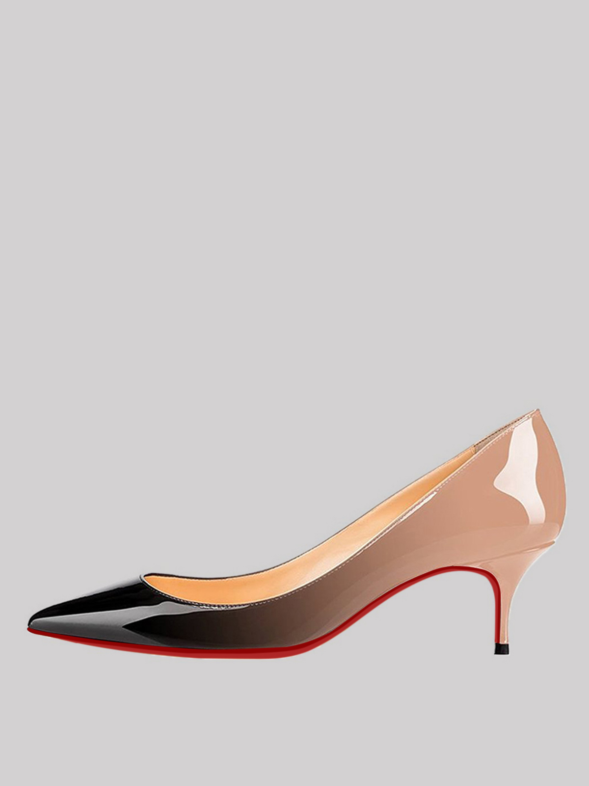 2.36" Women's Kitten Heels Red Bottom Classic Pointed Toe Daily