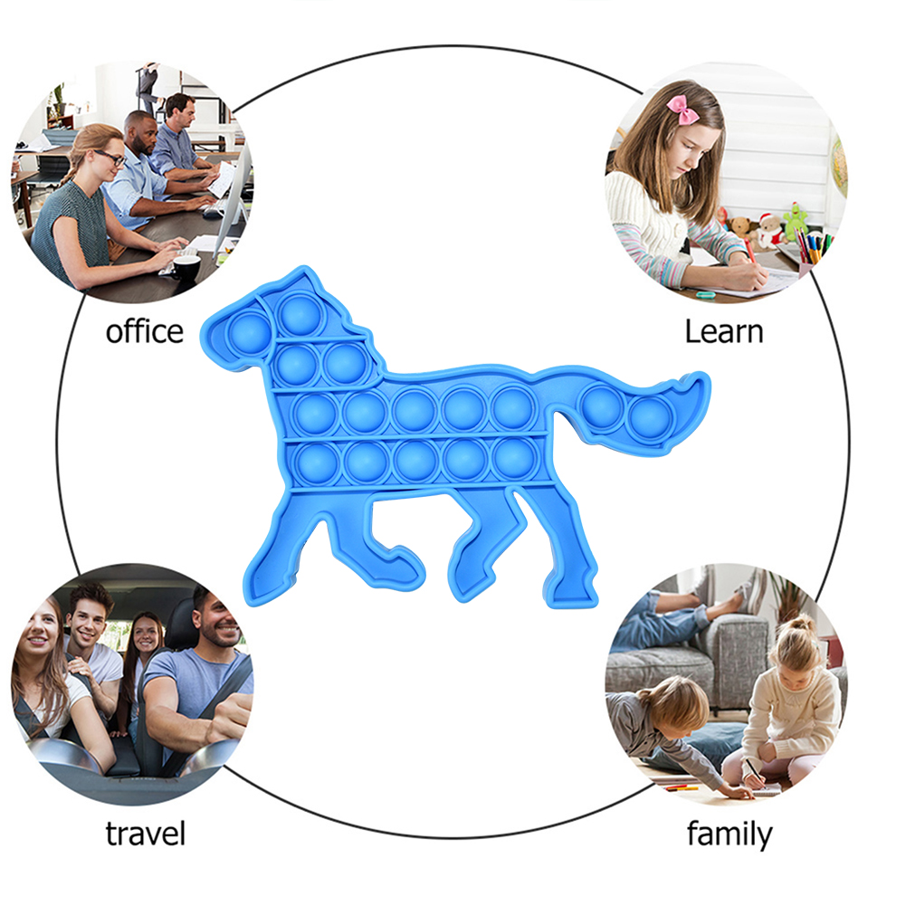 Silicone Horse Shape Push Bubble Sensory Fidget Toys Autism Stress Reliever, 501 Original
Silicone Horse Shape Push Bubble Sensory Fidget Toys Autism Stress Reliever, 501 Original