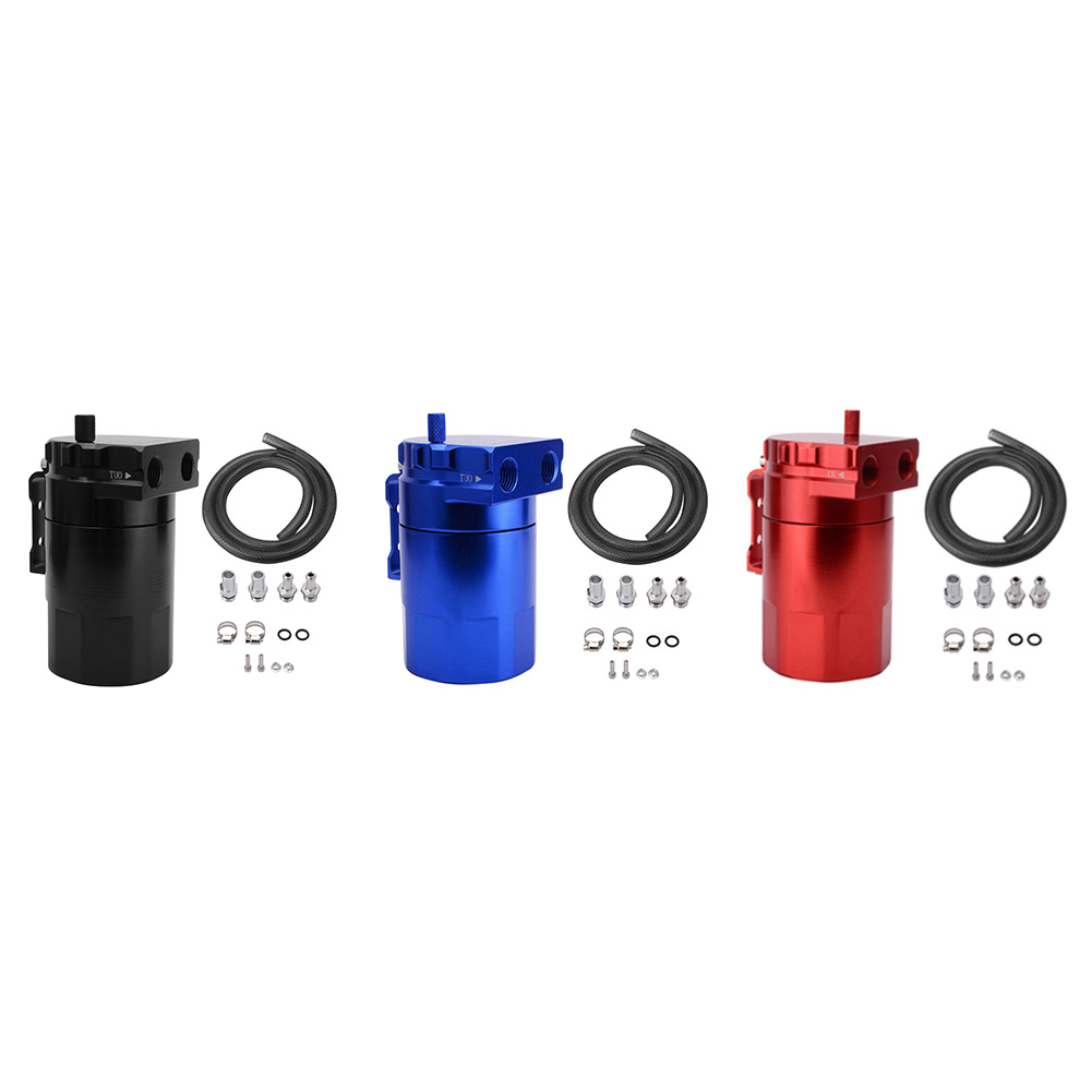 Universal Baffled Oil Catch Can 300ml Oil Catch Reservoir with Oil Dipstick, Blue, 501 Original
Universal Baffled Oil Catch Can 300ml Oil Catch Reservoir with Oil Dipstick, Blue, 501 Original