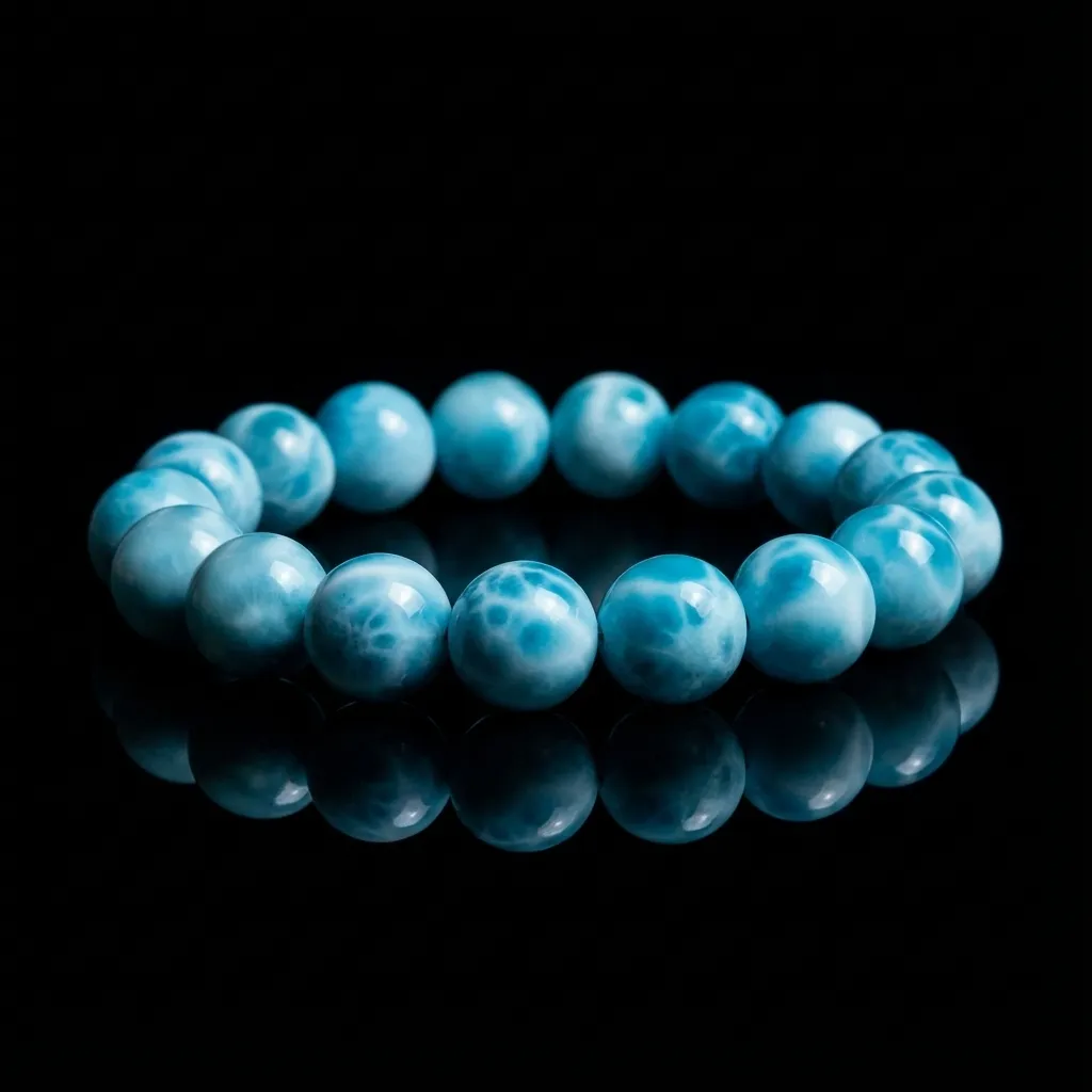 JiStones Coastal Serenity | Natural Sea Grain Stone & Nodulose Calcite Bracelet