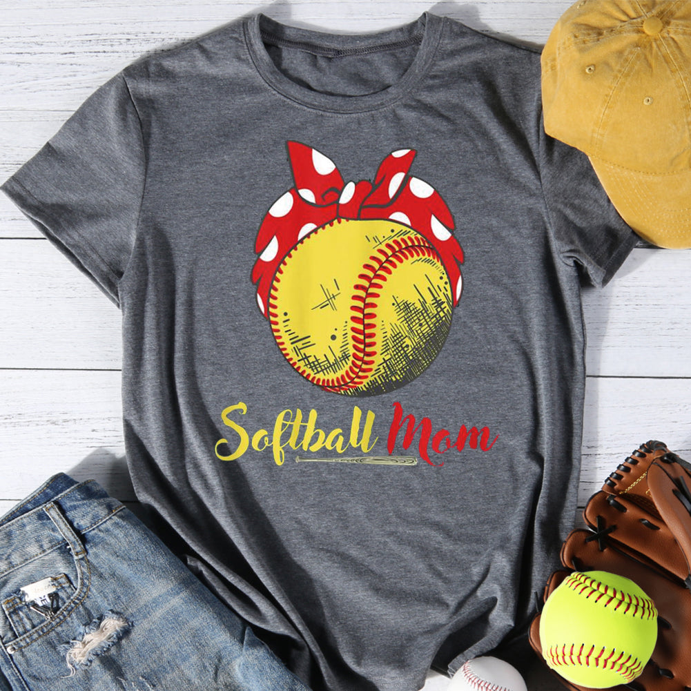 Softball mom T-shirt Tee -01374-Guru-buzz