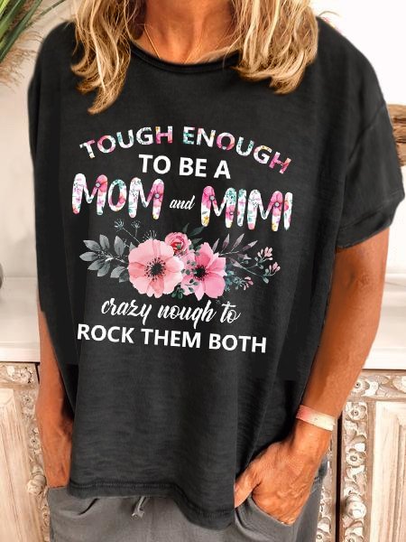 Bestdealfriday Tough Enough To Be A Mom And Mimi Shirt