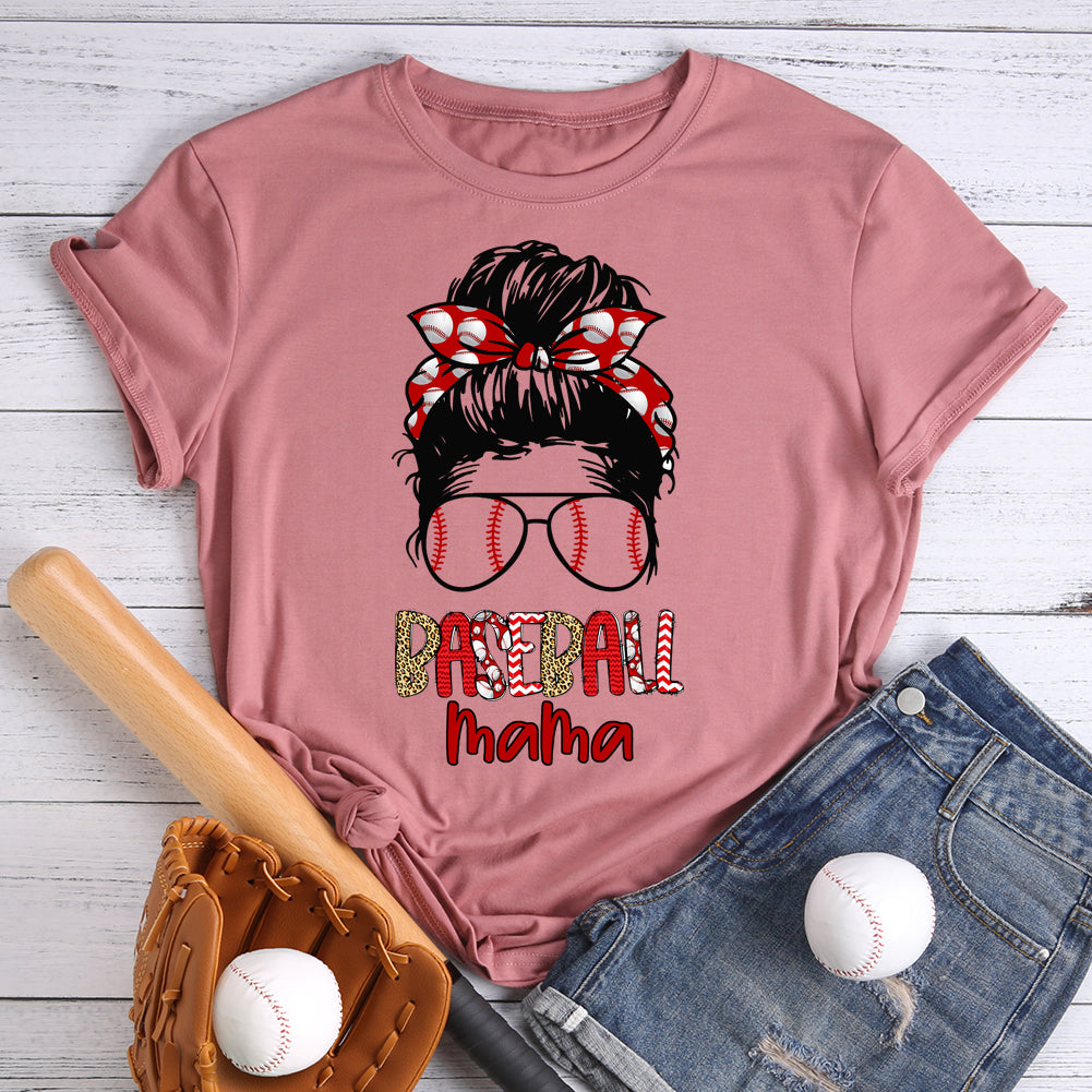Baseball mama T-Shirt Tee -598298-Guru-buzz