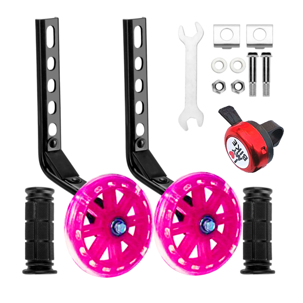 1 Pair Bike Auxiliary Wheels 12-20 inch Kid Bicycle Training Stabilizer Kit, Pink, 501 Original
1 Pair Bike Auxiliary Wheels 12-20 inch Kid Bicycle Training Stabilizer Kit, Pink, 501 Original