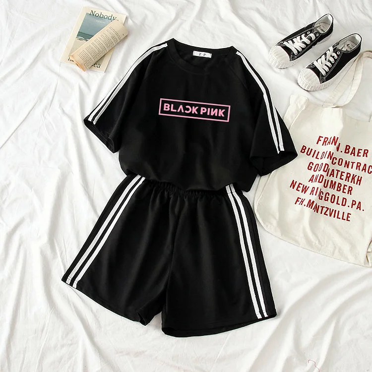 Blackpink Shorts Sports T-shirt Suit