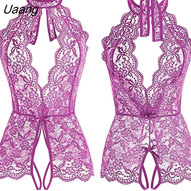 Uaang Open Bra Crotchless Underwear For Women Sexy Lingerie Porn Suit