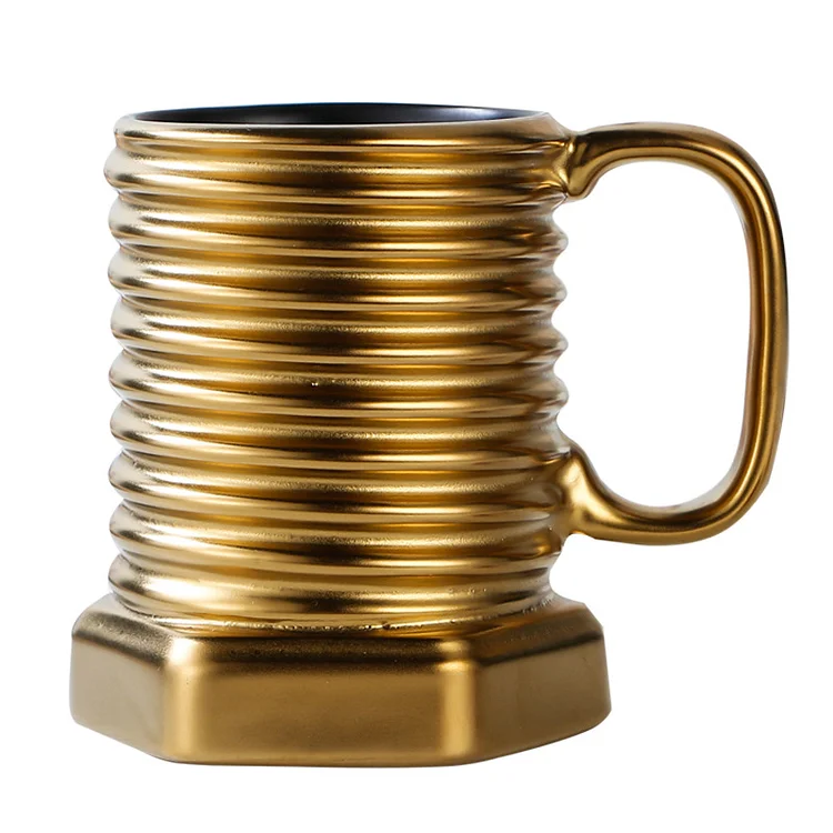 3D Ceramic Cool Cup Coffee Mug - Screw Cap Shape Durable Mug - Appledas