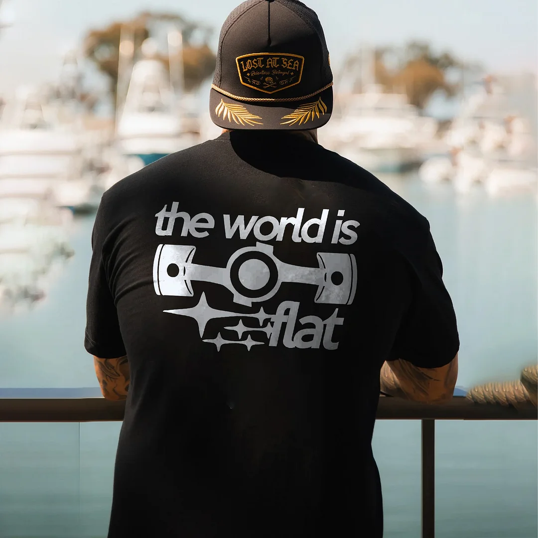 The World Is Flat T-shirt - Devcarry