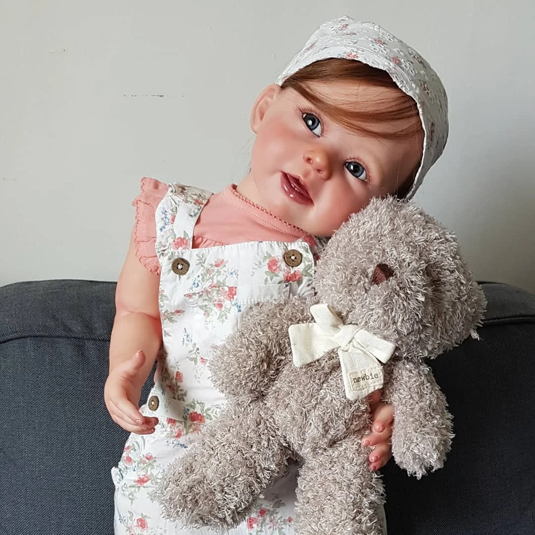 20'' Lifelike Awake Cora Realistic Vinyl Reborn Baby Doll Girl