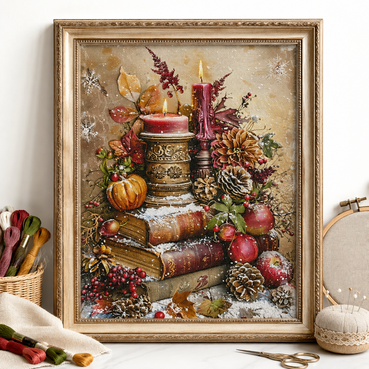 ZZ7852-Christmas Warm Light]_ 131.67_ Painting Fairy Cross