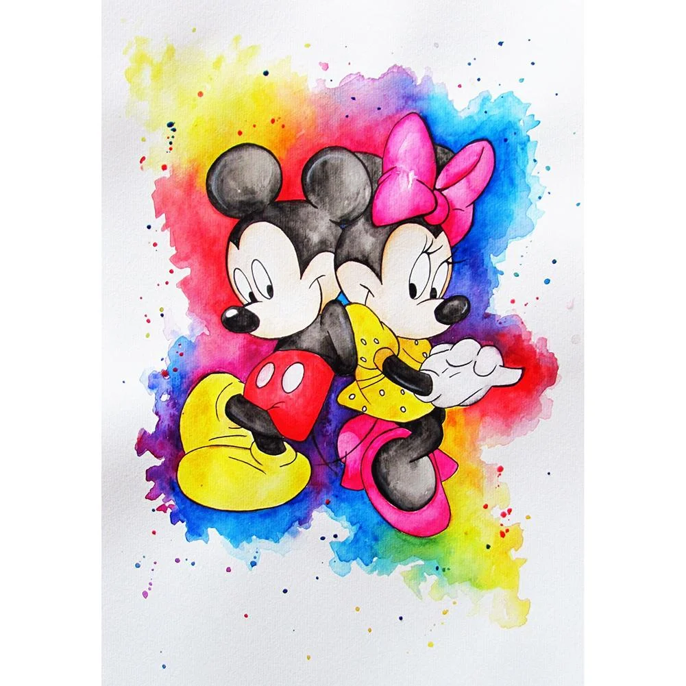 Full Round Diamond Painting - Mickey and Minnie(30*40cm)