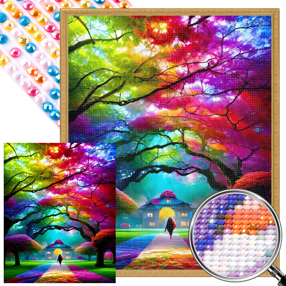  Diamond Painting DIY 5D Special Shape Rhinestones, ABEUTY  Colorful Love Tree & Heart Tree, Partial Drill Crystal Diamond Art Kits :  Arts, Crafts & Sewing