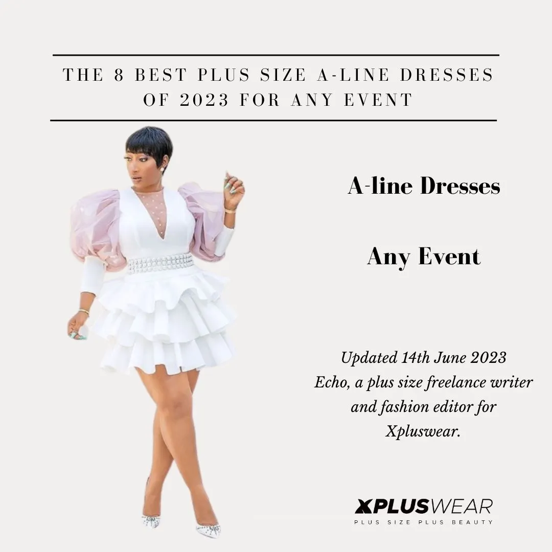 knee length dresses for ladies Plus Size Solid Colour A Line Dress  Pluspreorder