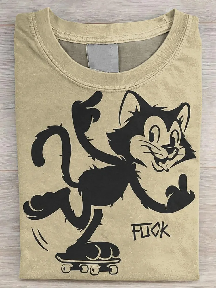 Fuck Funny Cat T Shirt