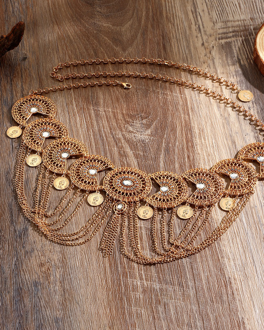 Retro Ethnic Style Tassel Waist Chain