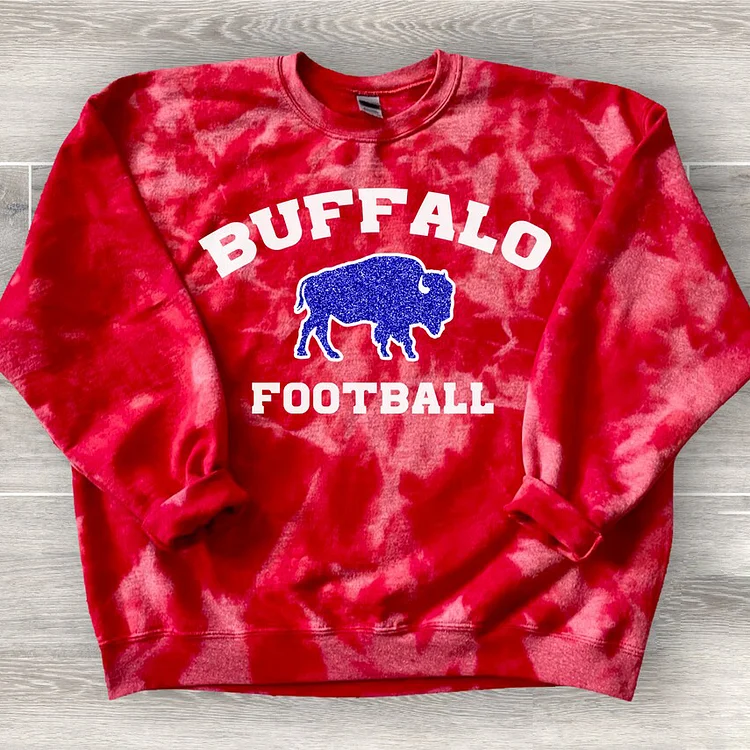Buffalo Football Tie Dye Sweatshirt