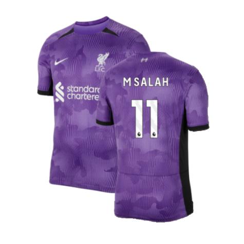 FC Liverpool Mohamed Salah 11 Third Shirt Top Kit 2023-2024