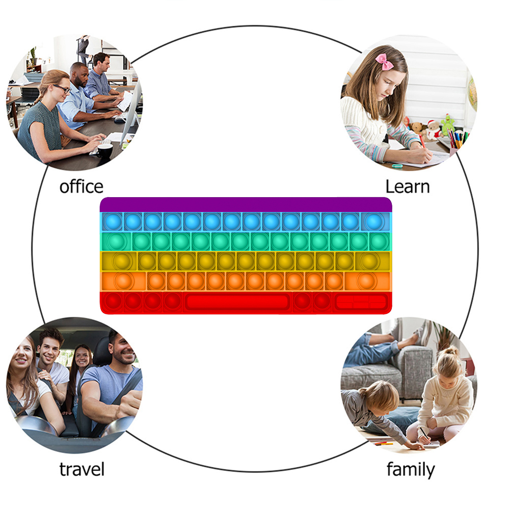 Silicone Keyboard Push Bubble Board Autism Toy Kid Sensory Educational Tool, 501 Original
Silicone Keyboard Push Bubble Board Autism Toy Kid Sensory Educational Tool, 501 Original