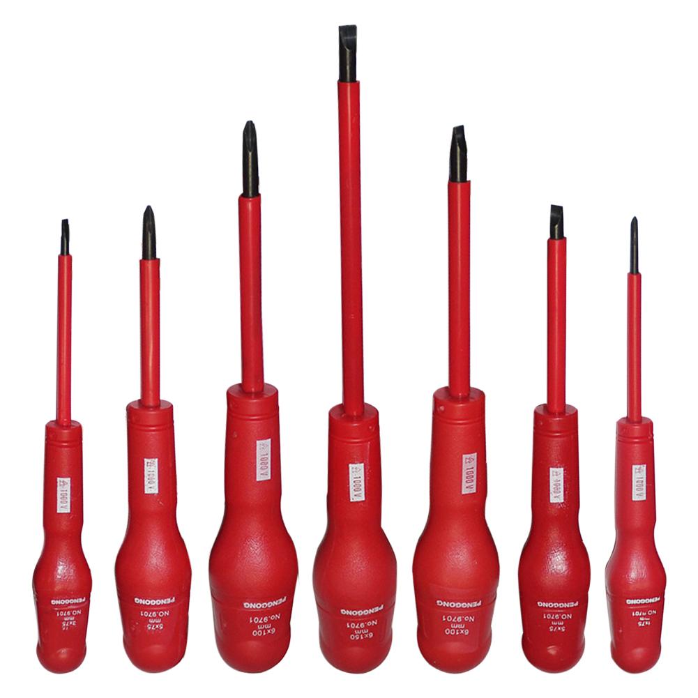 7pcs Manual Insulation Slotted Phillips Screwdrivers Set Repair Tool Kit, 501 Original
7pcs Manual Insulation Slotted Phillips Screwdrivers Set Repair Tool Kit, 501 Original
