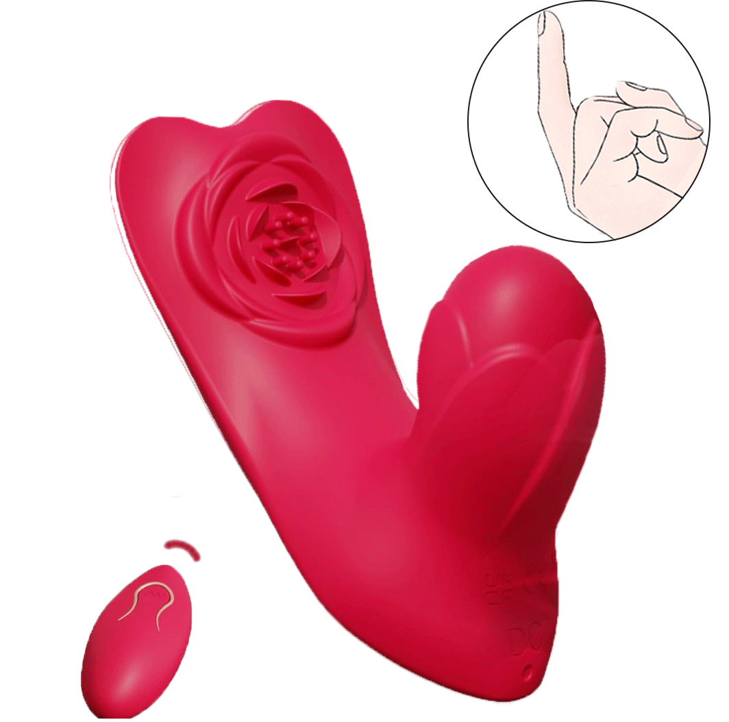 Rovyn – Wearable Rose Vibrator With Clitoral Vibration & Internal Come-hither Motion For G-spot Stimulation By Rose Toy