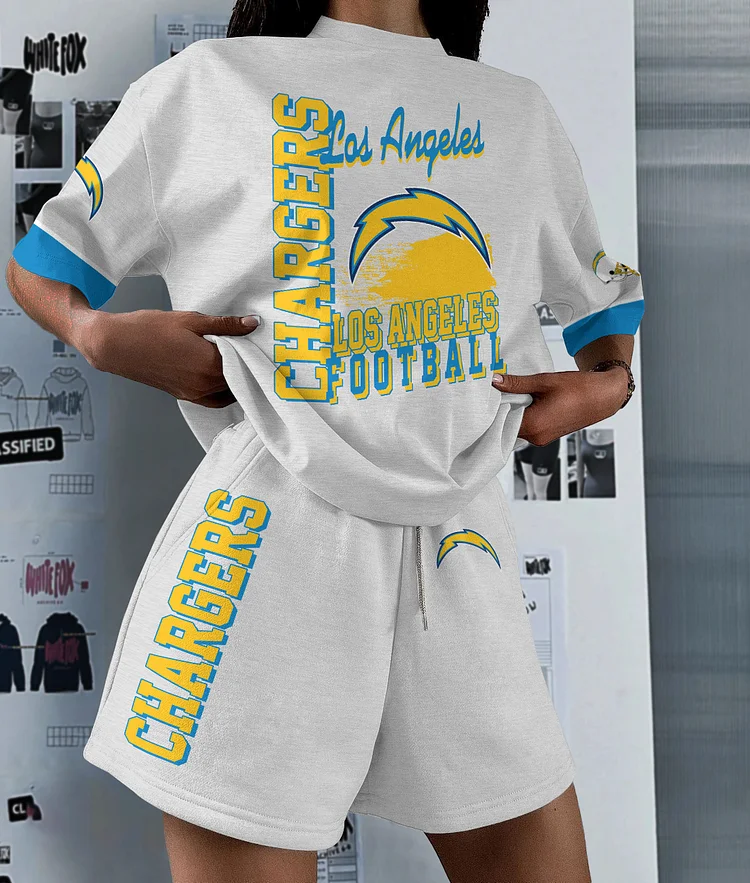 Los Angeles Chargers Limited Edition Top And Shorts Two-Piece Suits