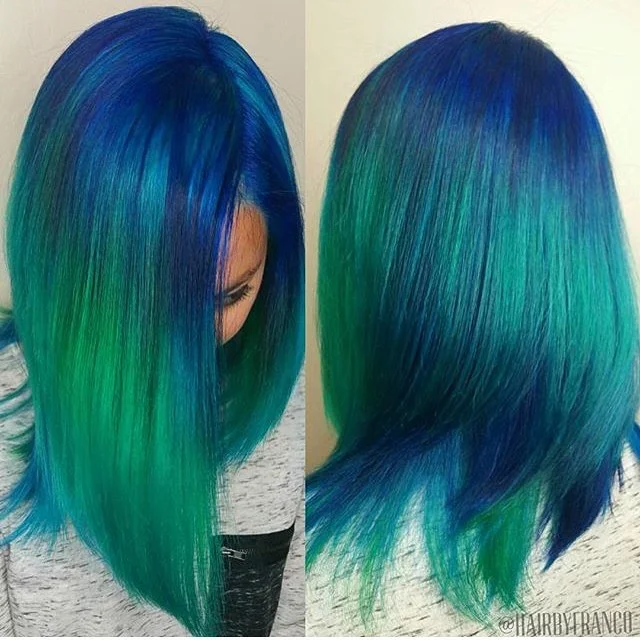 Zaesvini Hair® | (✨NEW) RAINBOW MIXED GREEN COLORSHAIR WIG DENSITY HAIR Zaesvini