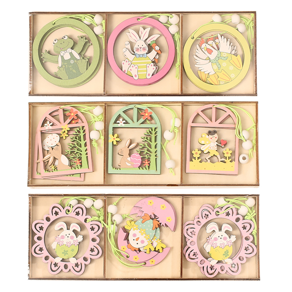 6pcs Easter Egg Bunny Party Decorations Creative DIY Mini Wood Pendant Set, 501 Original
6pcs Easter Egg Bunny Party Decorations Creative DIY Mini Wood Pendant Set, 501 Original