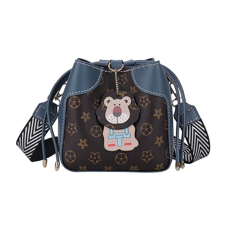DIY Kawaii Lion Leather bucket bag