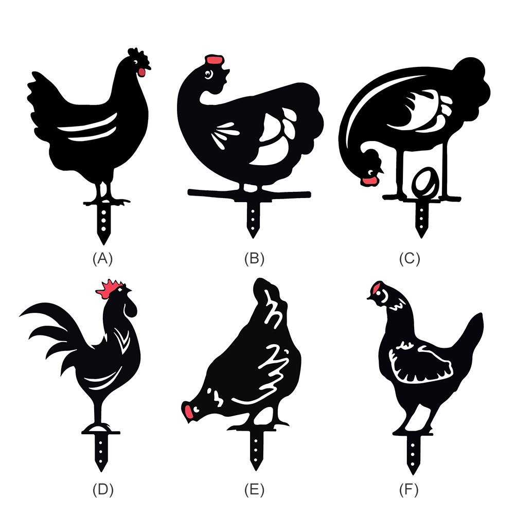 Acrylic Black Chicken Garden Lawn Stakes Yard Art Outdoor Easter Decoration, 501 Original
Acrylic Black Chicken Garden Lawn Stakes Yard Art Outdoor Easter Decoration, 501 Original