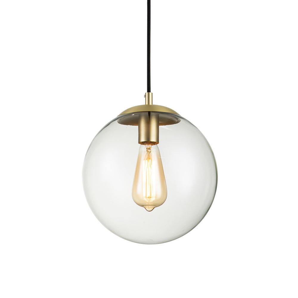 Simple 1-Light Glass Globe Pendant