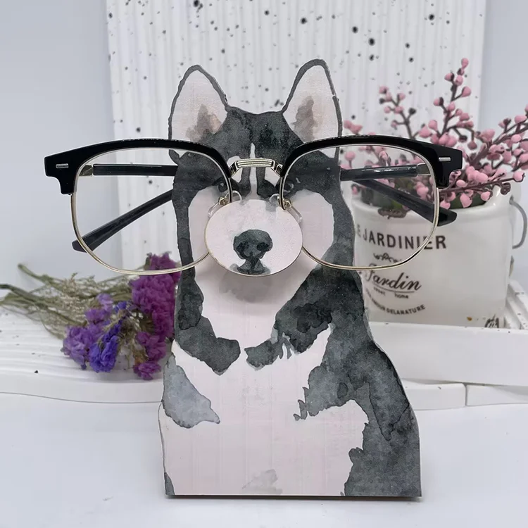 Glasses Holder Stand Gift - Husky