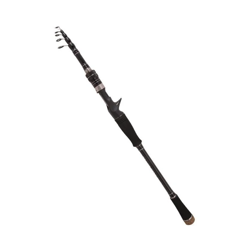 Carbon Telescopic Luya Rod Short Section Fishing Throwing Rod, Length: 2.4m